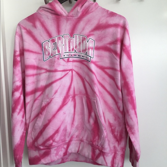 Castaway Pink Hoodie Sweatshirt Tie Dye Size Large $ 40 - Picture 3 of 9